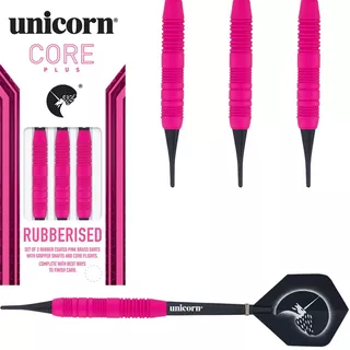 Einhorn Core Plus gummiertes Messing Rosa 3tlg.