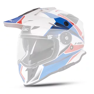 Ersatzschirm für W-TEC Valso Helm - bílo-červeno-modrá