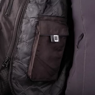 W-TEC Barbata Damen-Motorradjacke - černo-šedo-růžová