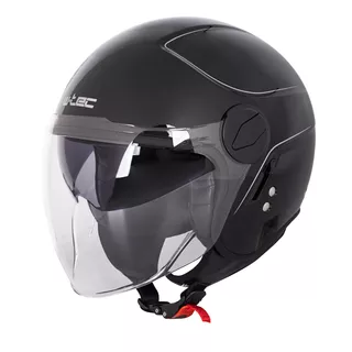 W-TEC Vernante Motorroller Helm - Glossy White - Glossy Black