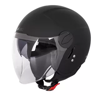 W-TEC Vernante Motorroller Helm - Glossy White - Black Matt