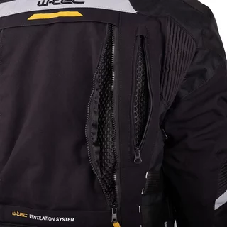 W-TEC Aircross Motorradjacke - schwarz-fluo gelb