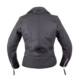 W-TEC Brinea Damen Motorrad Lederjacke - mattschwarz