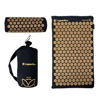Akupressurmatte und Kissen inSPORTline Alavea II - Schwarz - Gold