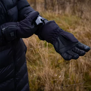 W-TEC HEATnoir Beheizte Motorrad- und Skihandschuhe - schwarz
