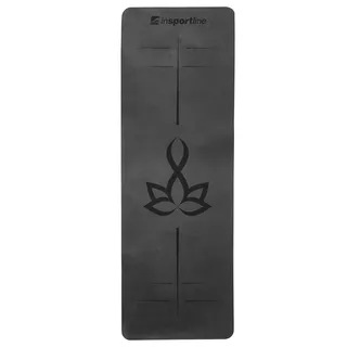 Yogamatte inSPORTline Padvana 183x61x0,4 cm - schwarz