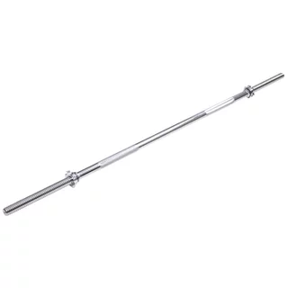 inSPORTline Welerty gerade 180cm/30mm Hantelstange - mit Gewinde und Klemmen