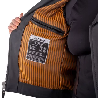 W-TEC Brinea Damen Motorrad Lederjacke - mattschwarz
