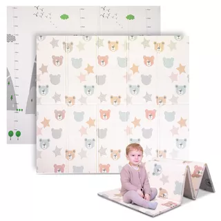 Faltbare Kindermatte inSPORTline Michlino 150x180x1,2 cm - Hory/Medvídci