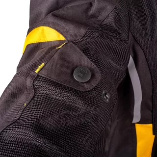 W-TEC Tosheck Herren Sommer Moto Jacke - schwarz-gelb