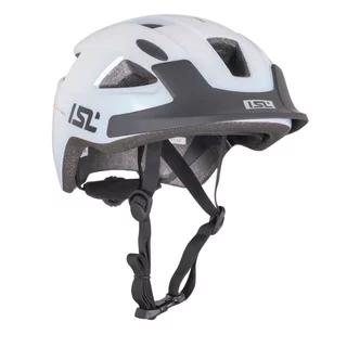 Kinder-Fahrradhelm mit LED-Licht ISL Lumiro - Pearl Weiss