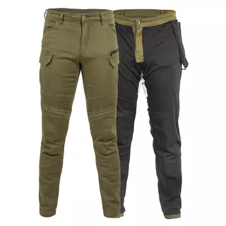 W-TEC Herren Cargotic Motorradhosen - olivgrün