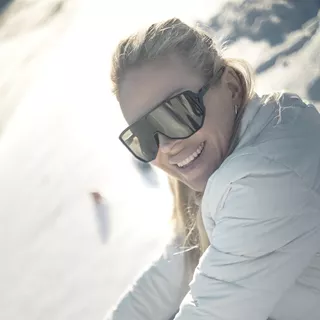 Sport-Sonnenbrille Tripoint Reschen - Matt Black Smoke /w Blue Multi Cat.3