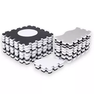 Schaumstoffpuzzle mit Laufstall inSPORTline Trastino 30,5x30,5x1 cm, 36Stück