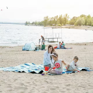 Picknickdecke inSPORTline Livetino 300x200 cm - klidný oceán