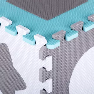 Schaumstoffpuzzle mit Laufstall inSPORTline Smarfino 30,5x30,5x1 cm, 36Stück