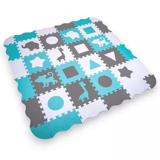 Schaumstoffpuzzle mit Laufstall inSPORTline Smarfino 30,5x30,5x1 cm, 36Stück