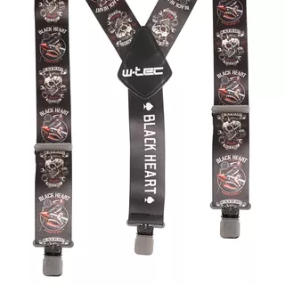 W-TEC Black Heart Suspenders Hosenträger - Warhawk