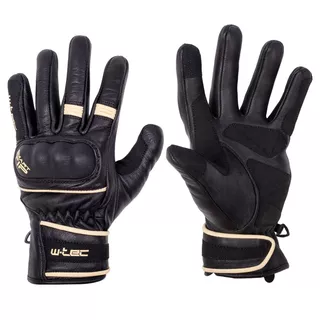 W-TEC Franker Motorrad-Handschuhe - schwarz-weiß