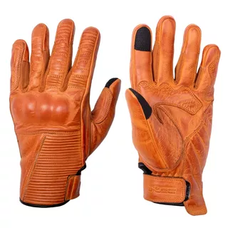 W-TEC Kruegero Motorradhandschuhe aus Leder - braun