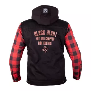 W-TEC Black Heart Radikaal Motorradjacke - rot-schwarz