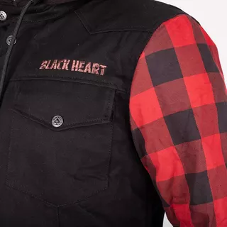 W-TEC Black Heart Radikaal Motorradjacke - rot-schwarz