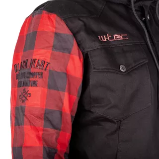 W-TEC Black Heart Radikaal Motorradjacke - rot-schwarz