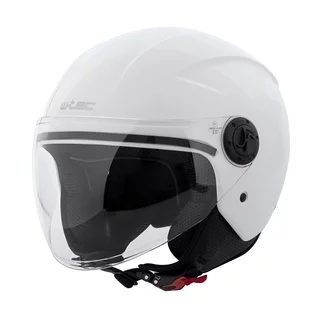W-TEC Bareiro Open Helm - weiß glänzend