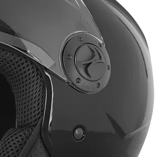 W-TEC Bareiro Open Helm - weiß glänzend