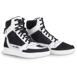 W-TEC Bastige Motorradstiefel - schwarz-weiß