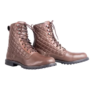 W-TEC Leocia Braun Damen-Moto-Stiefel - braun