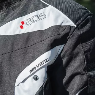 Herren-Touren-Motojacke BOS Rebstock - Weiss