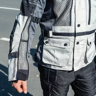 Touring-Motojacke für Männer BOS Maximum - neon
