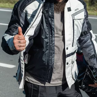 Touring-Motojacke für Männer BOS Maximum - neon