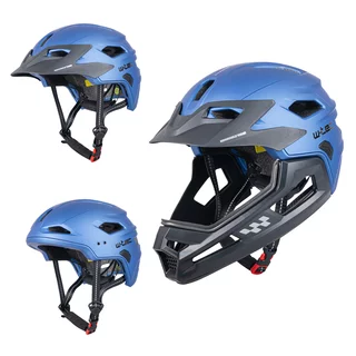 Junior Downhill Helm W-TEC Estreito - Matt Blue