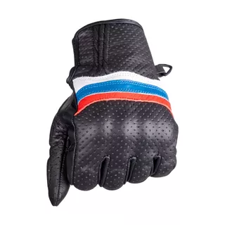 W-TEC Laudero Sommer-Motorradhandschuhe aus Leder - schwarz
