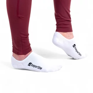 Unsichtbare Socken aus Bambus inSPORTline Silvatic Noshow AG+ antibakteriell - 3 Paar - weiß