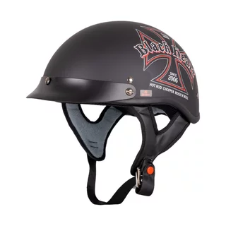 W-TEC Black Heart V531 Iron Cross Motorradhelm - schwarz