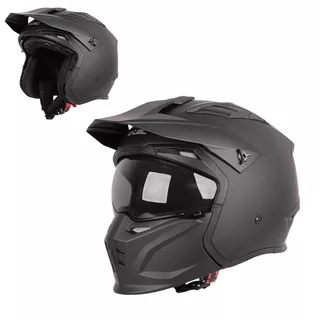 W-TEC Badalone Modular-Helm - mattschwarz