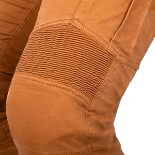W-TEC Wallbridge Karamell Moto Jeans - karamelová