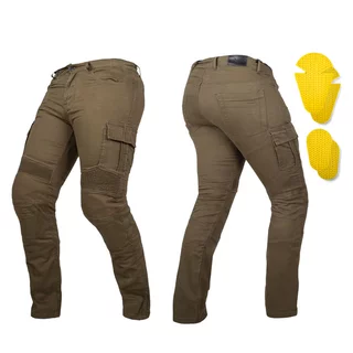 W-TEC Wallbridge Olive Moto Jeans - olivgrün