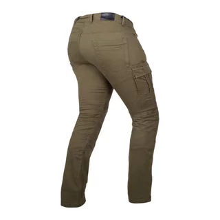 W-TEC Wallbridge Olive Moto Jeans - olivgrün