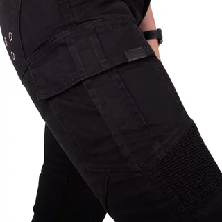 W-TEC Komehana Damen-Moto-Jeans - schwarz