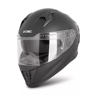 W-TEC Burgosa Reise-Helm - weiß glänzend - mattschwarz