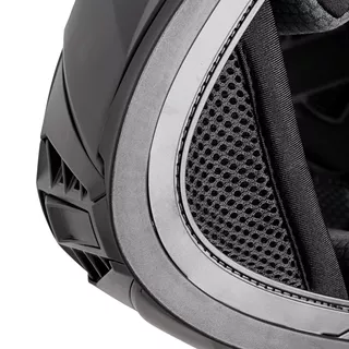 W-TEC Burgosa Reise-Helm - weiß glänzend