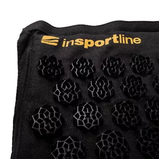 Akupressurmatte und Kissen inSPORTline EcoSpike - Schwarz - Gold