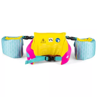Kinder Schwimmtop mit Ärmeln 2in1 inSPORTline Banarito - rosa