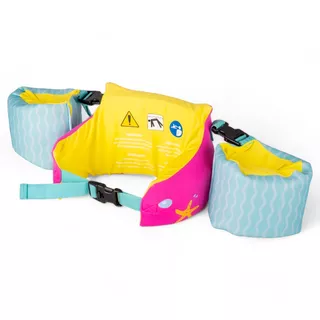 Kinder Schwimmtop mit Ärmeln 2in1 inSPORTline Banarito - rosa