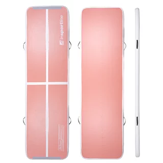 Airtrack inSPORTline Airstunt 400x100x10 cm korallenrosa