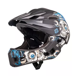 W-TEC Delgada Kinder-Downhill-Helm - Golden Stars